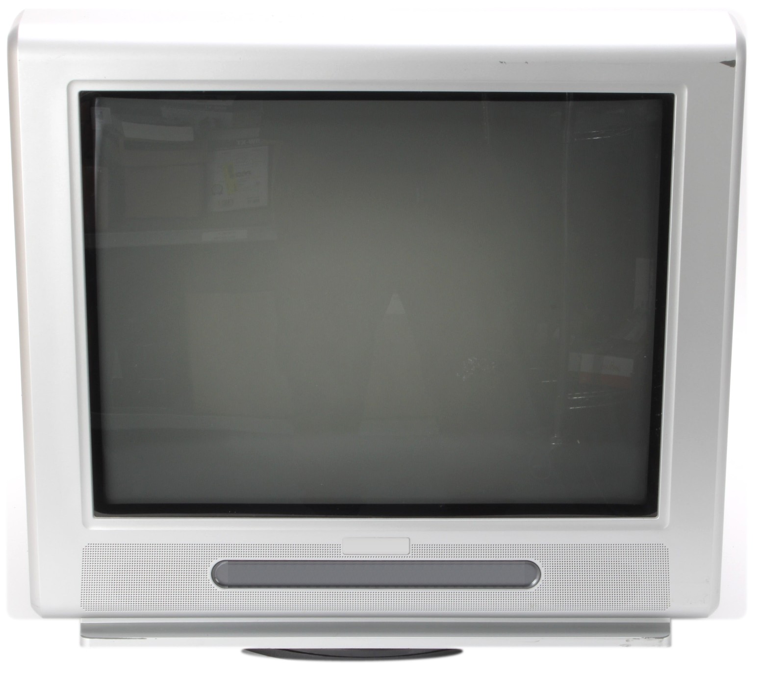Silver CRT television